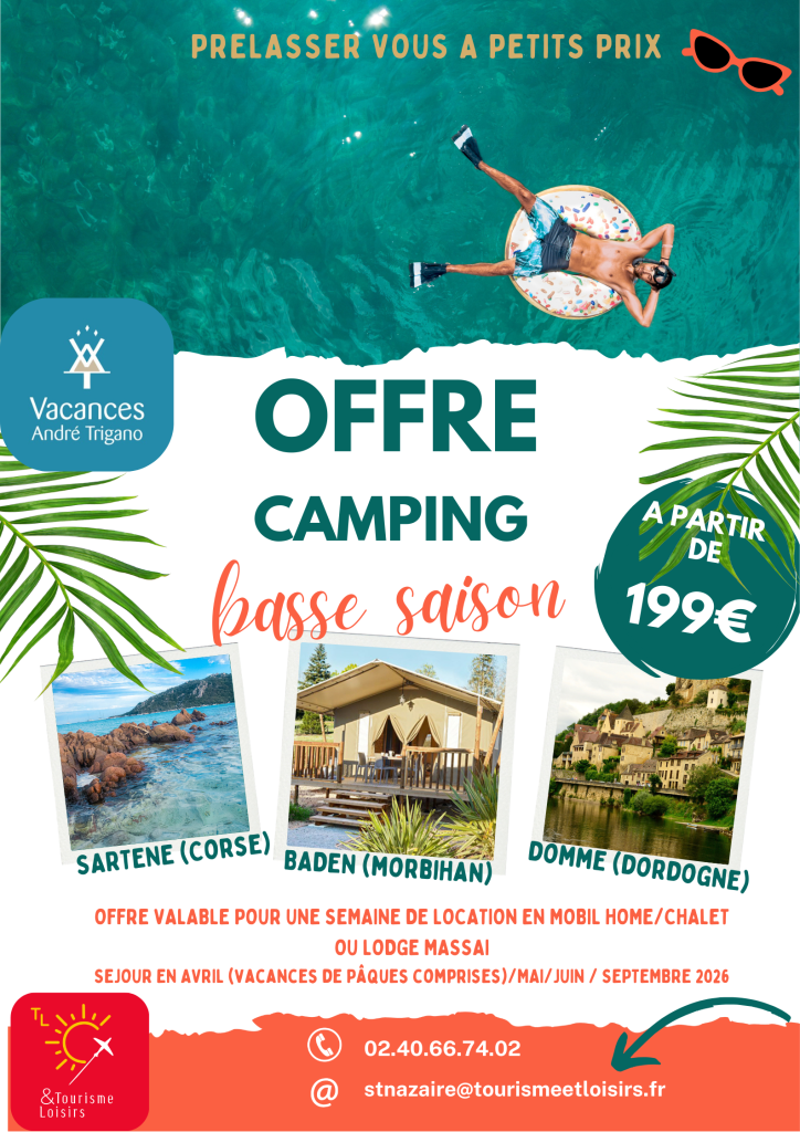 Offre basse saison André Trigano à partir de 199€